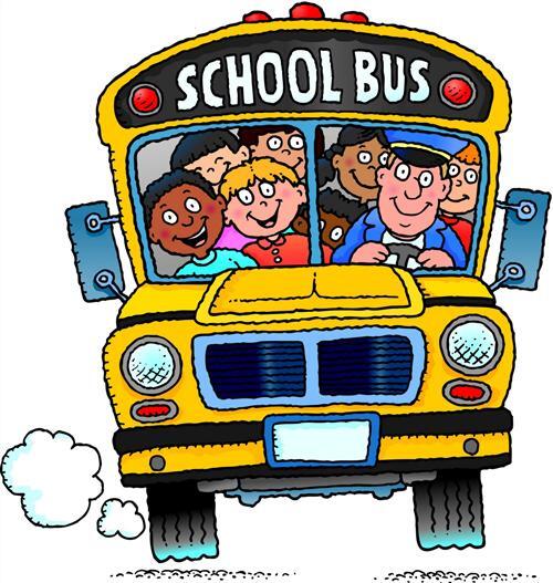 Cartoon image of a school bus